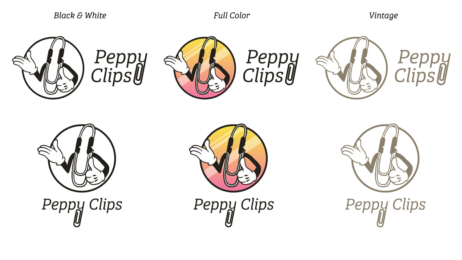 Peppy Clips logo sheet