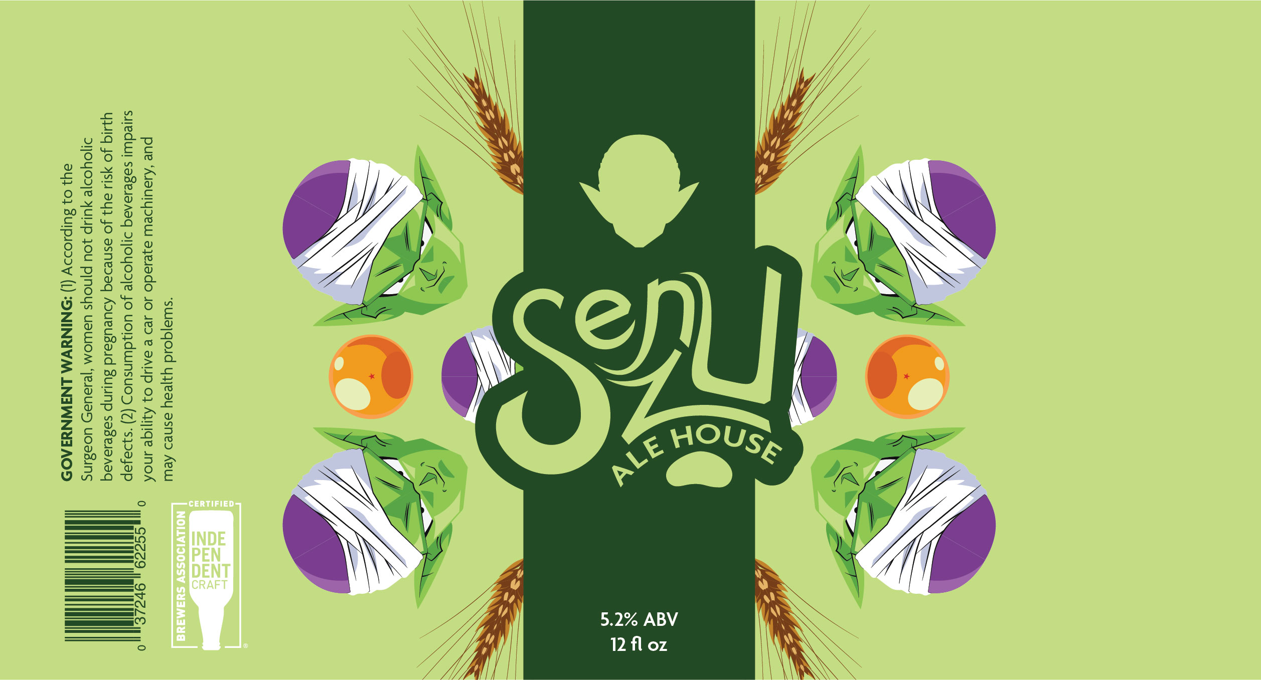 Senzu Ale House initial beer label