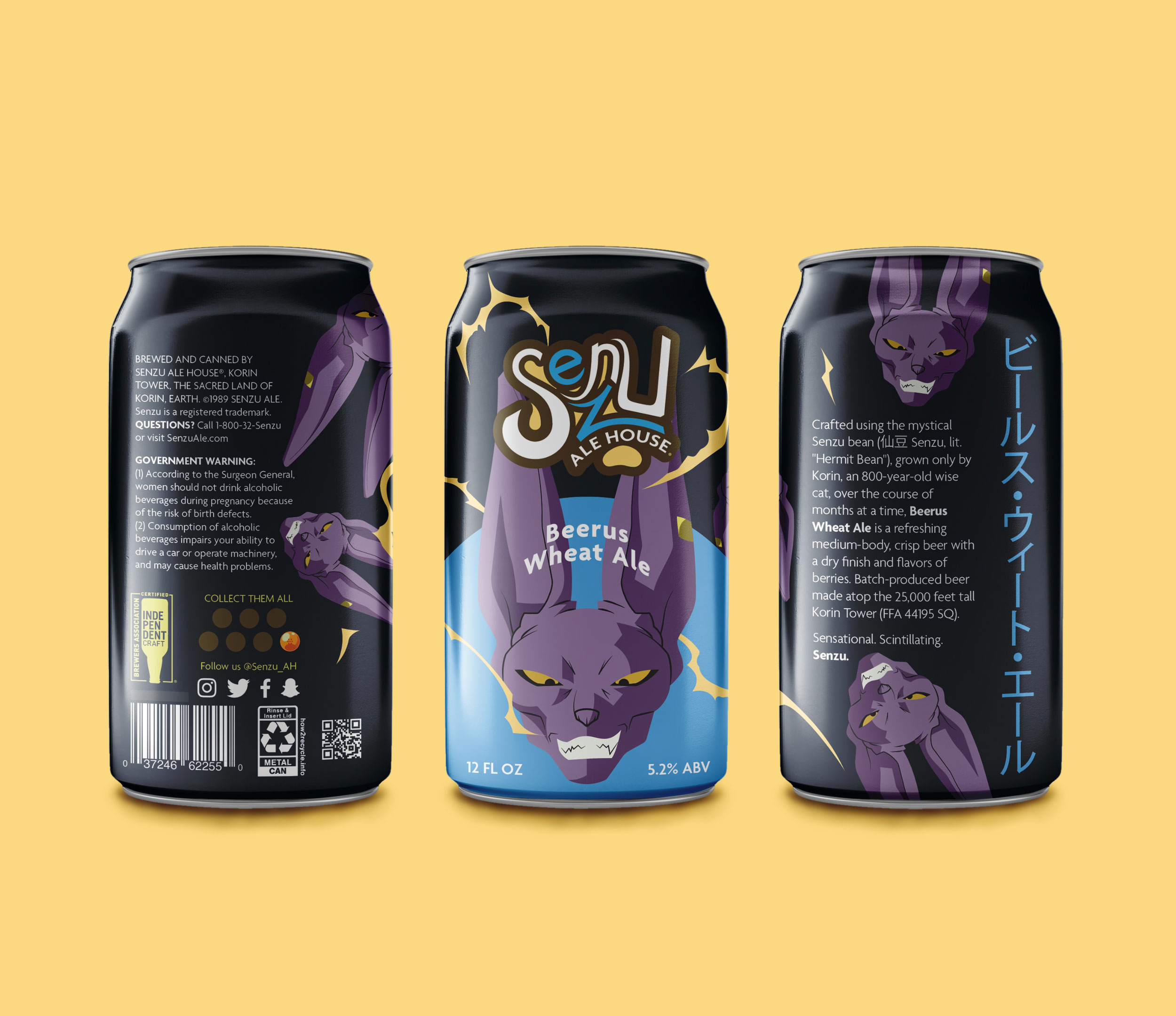 Senzu Ale House beer cans