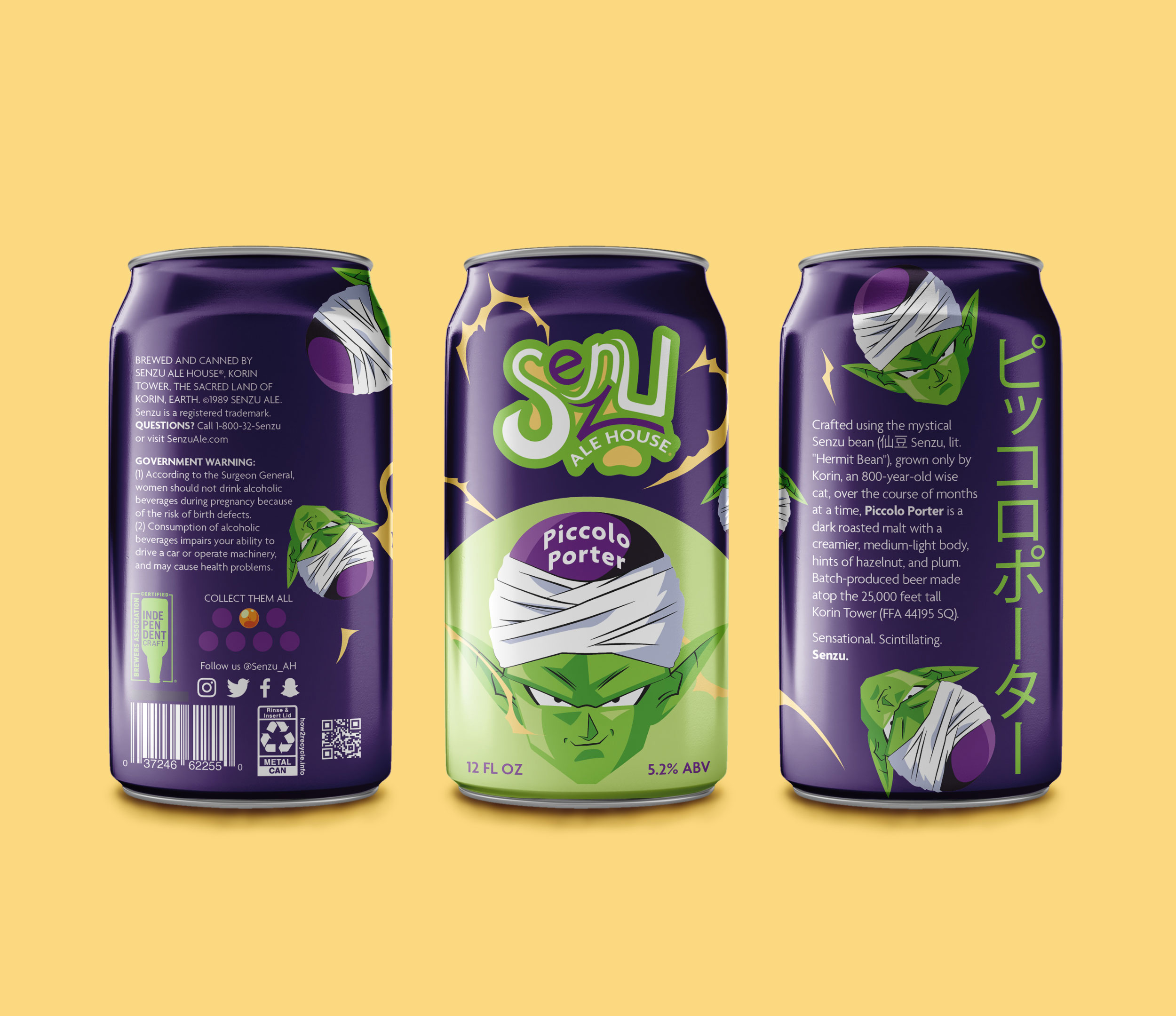 Senzu Ale House beer cans