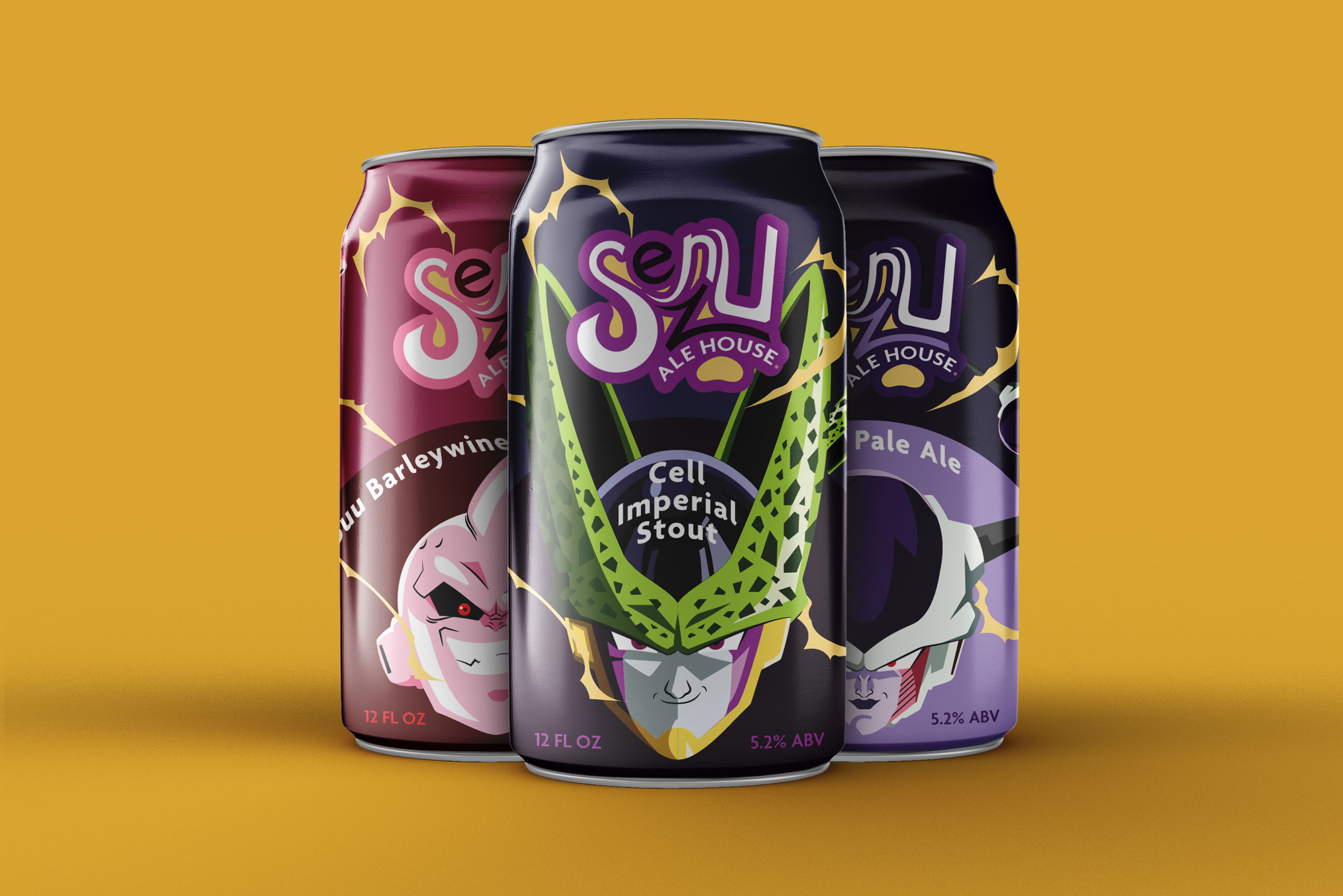 Senzu Ale House beer cans