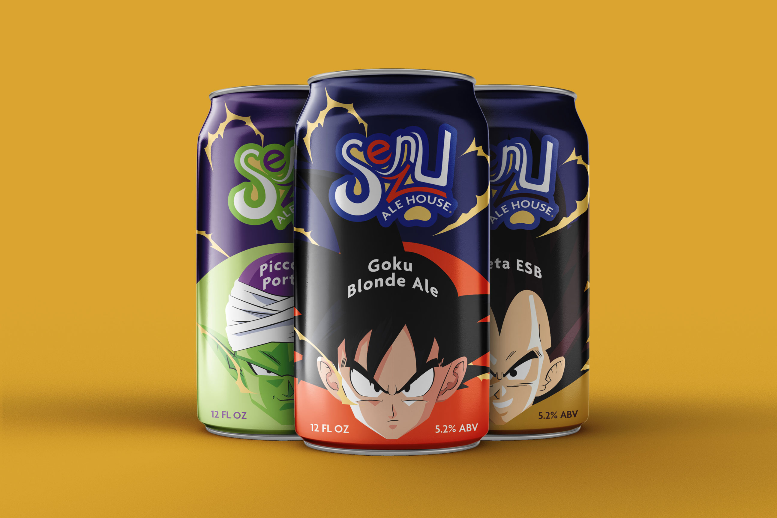 Senzu Ale House beer cans