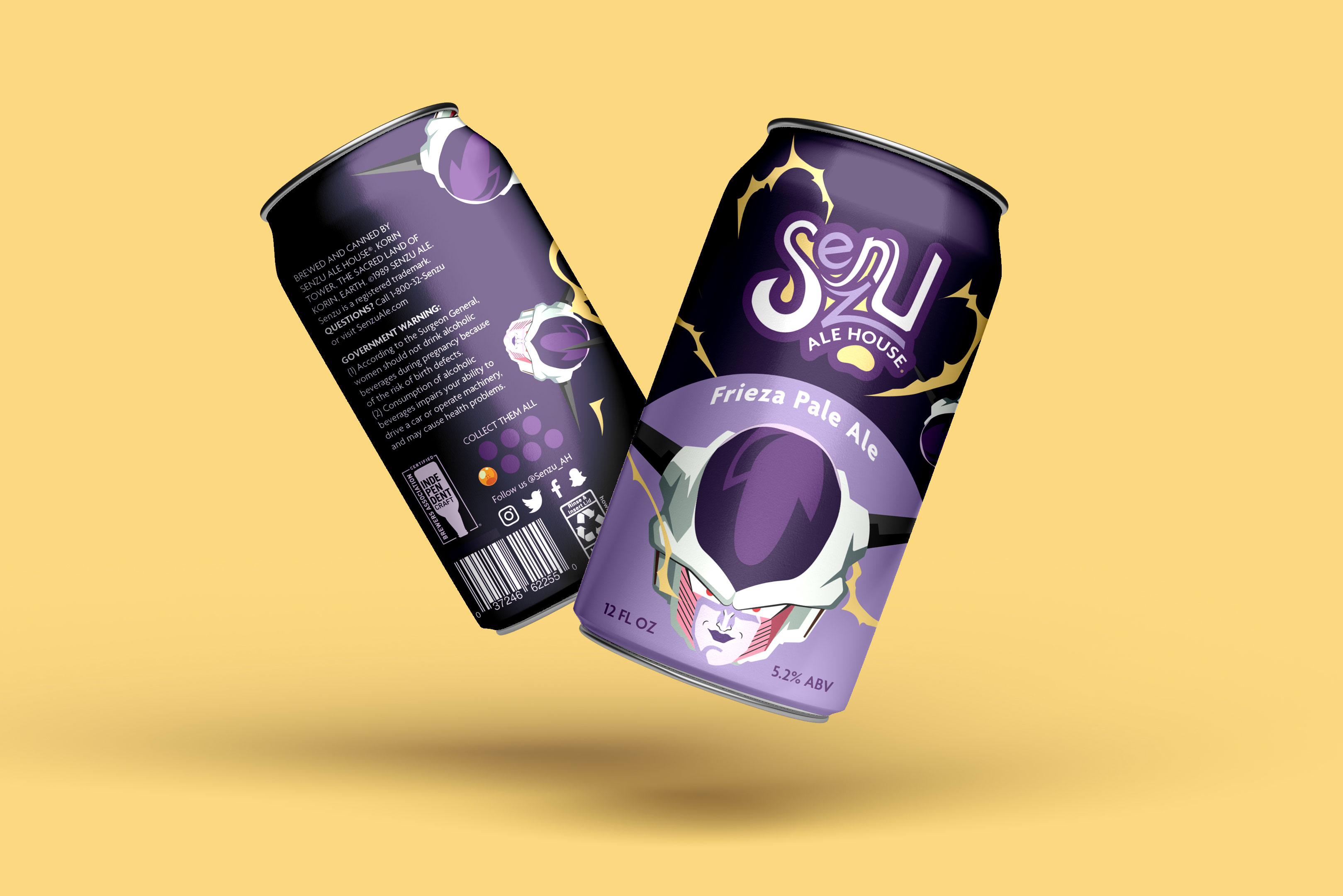 Senzu Ale House beer cans