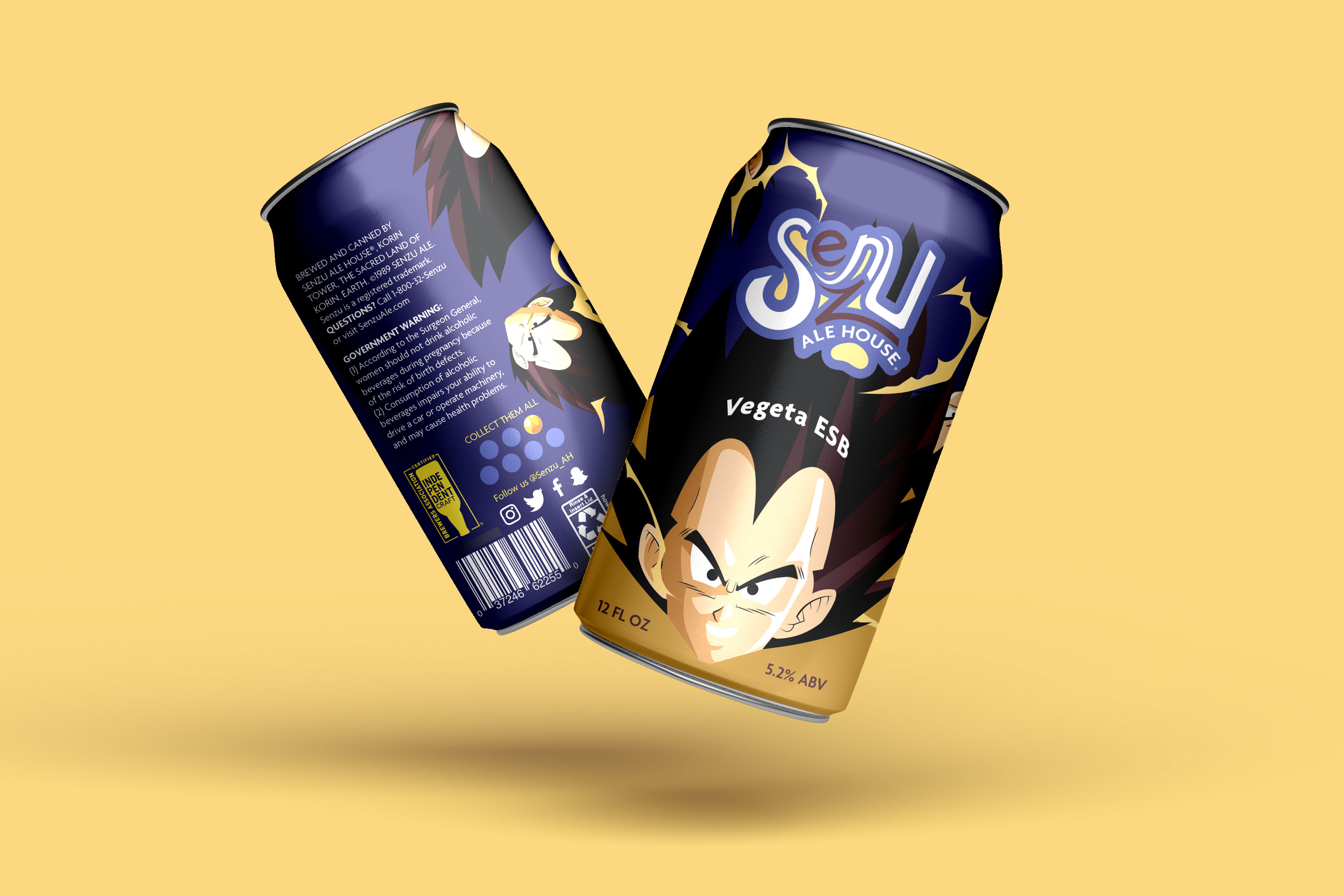 Senzu Ale House beer cans