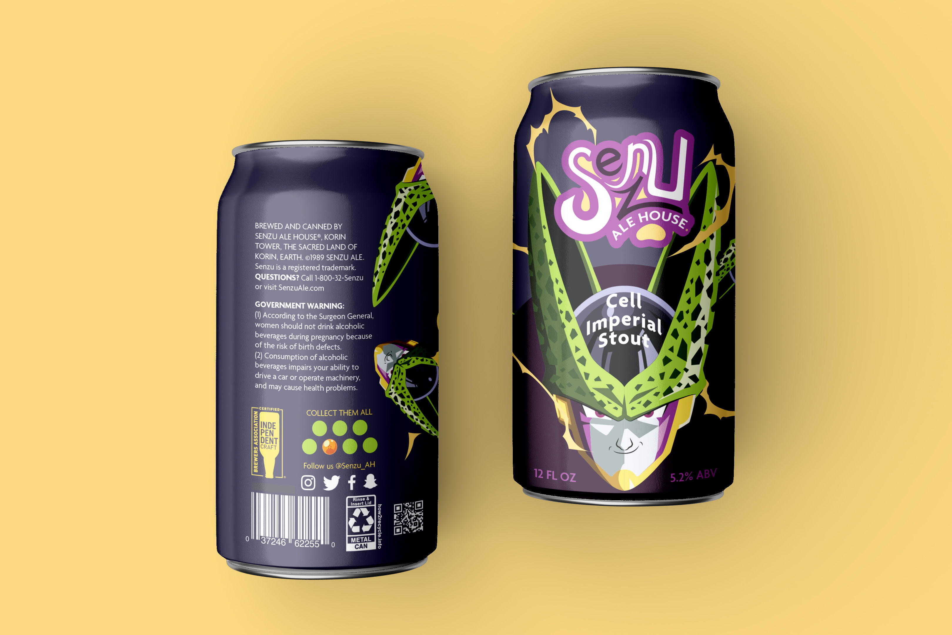 Senzu Ale House beer cans