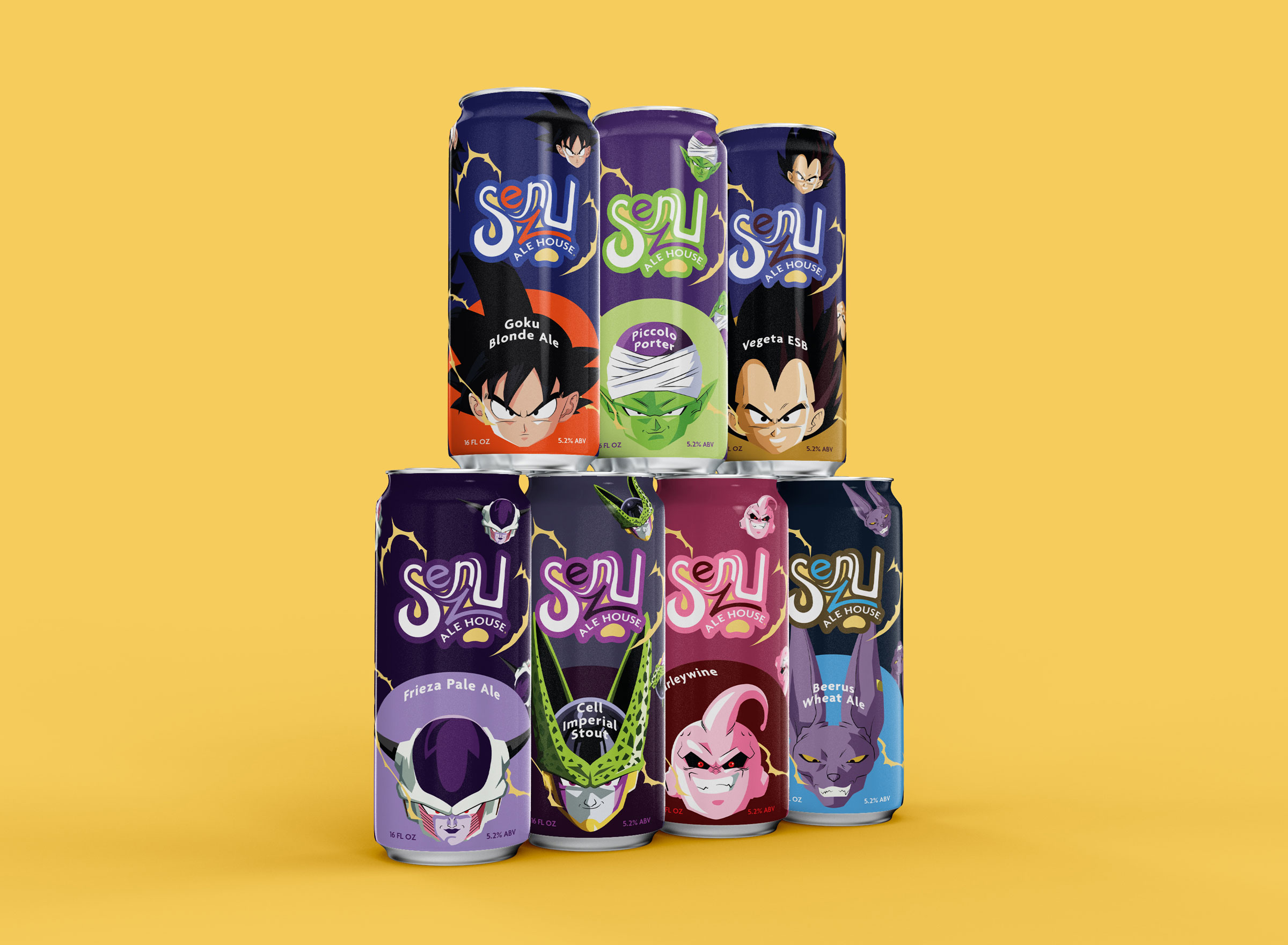 Senzu Ale House beer cans