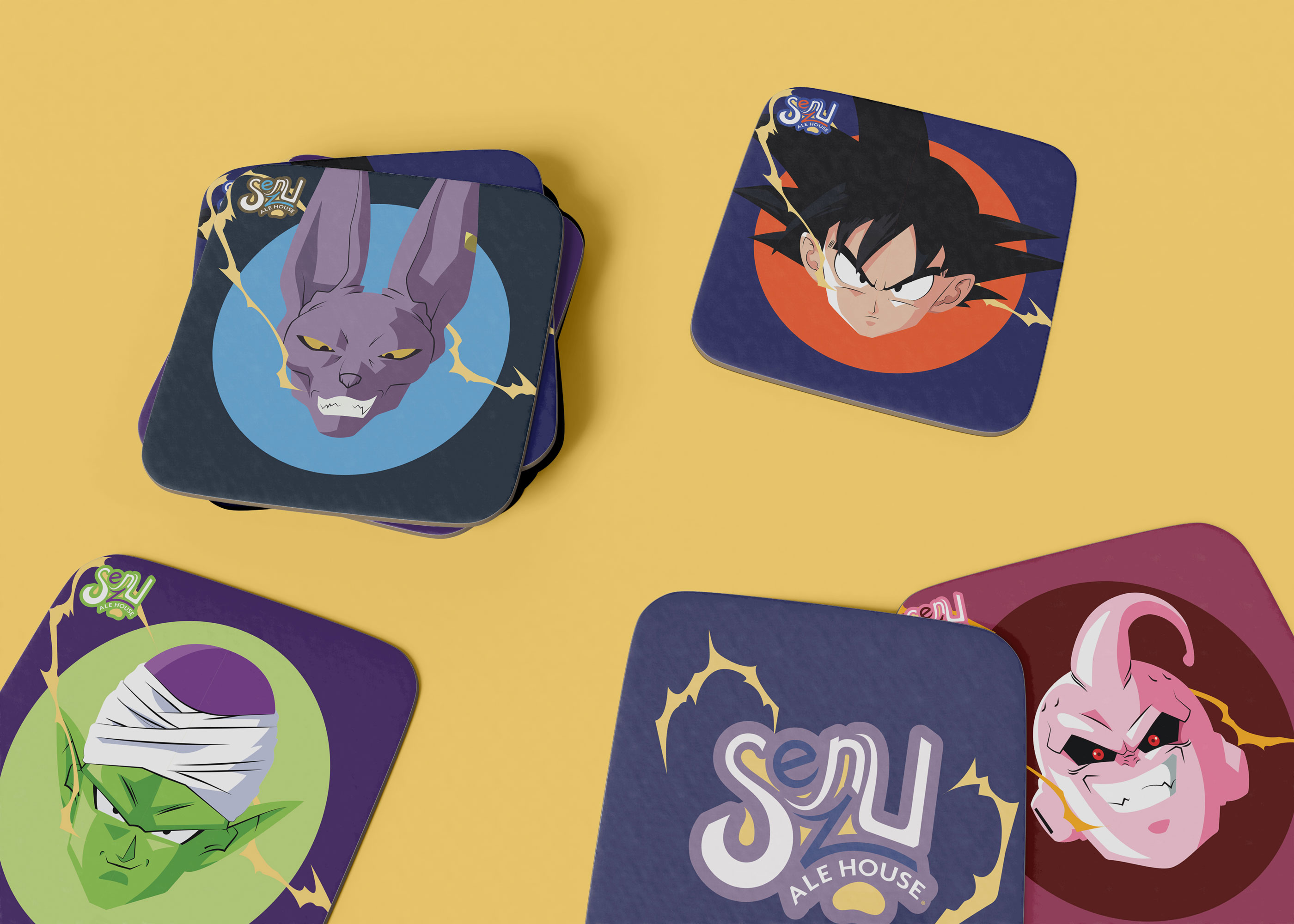 Senzu Ale House coasters