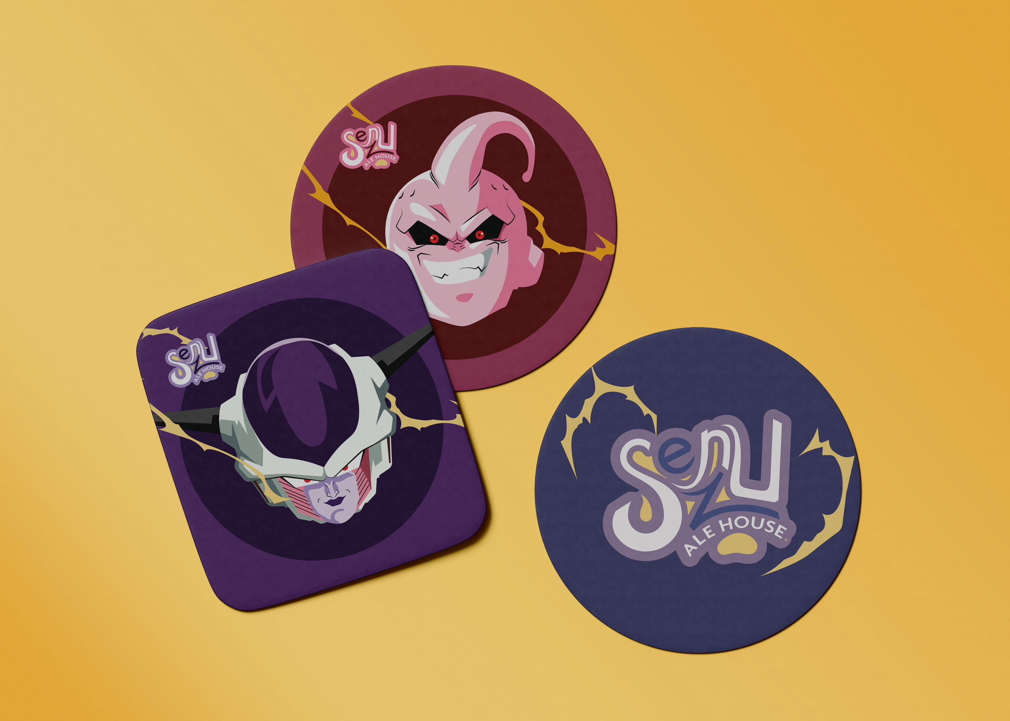 Senzu Ale House coasters