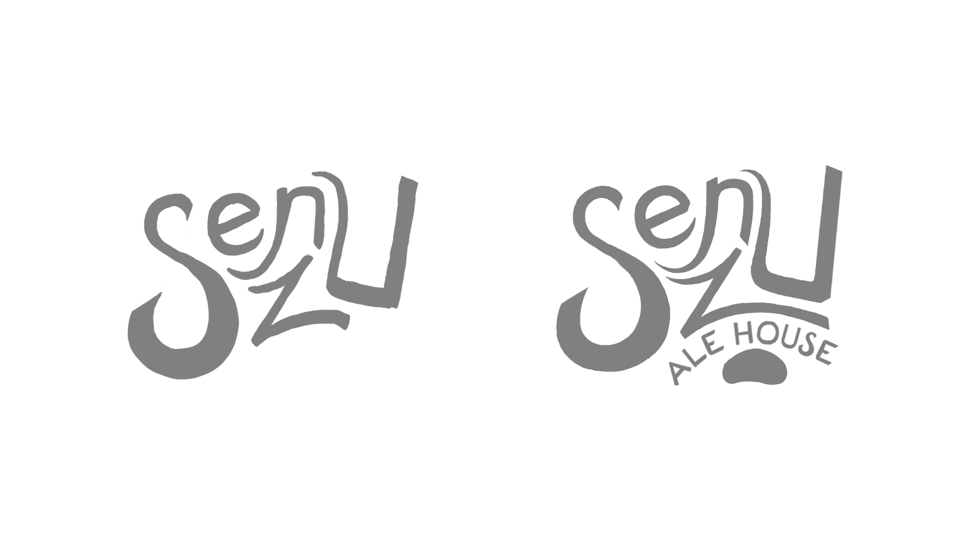 Senzu Ale House refined logo sketch